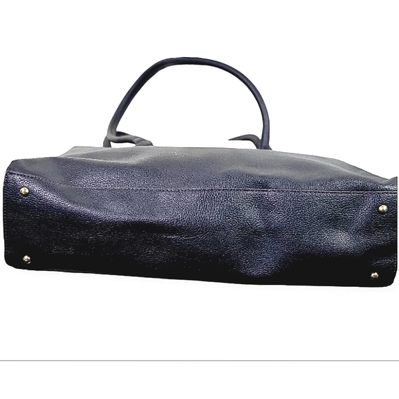 Liz Claiborne Black Laptop Bag Briefcasw with Structured Pebbled Design - Picture 10 of 16